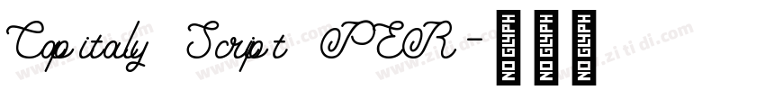 Capitaly Script PER字体转换
